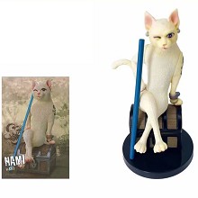 One Piece animal white cat Nami figure