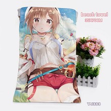 Atelier Ryza: Ever Darkness & the Secret Hideout anime beach towel bath towel