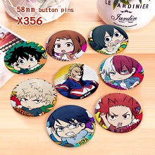 My Hero Academia anime brooches pins set(8pcs a se...