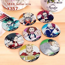 My Hero Academia anime brooches pins set(8pcs a se...