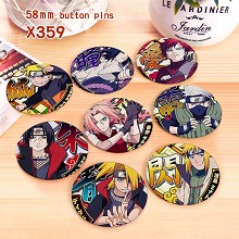 Naruto anime brooches pins set(8pcs a set)