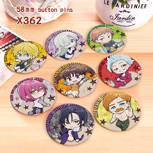 The Seven Deadly Sins anime brooches pins set(8pcs...
