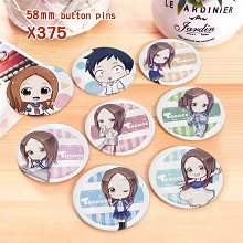 Teasing Master Takagi-san anime brooches pins set(...