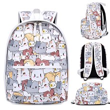 Neko Atsume anime backpack bag