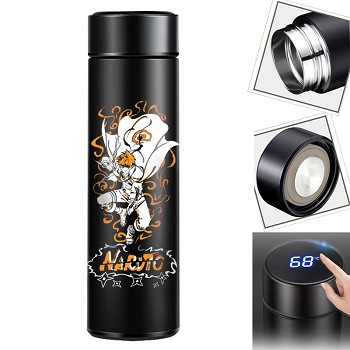 Naruto anime LED screen temperature display touch stainless steel kettle cup