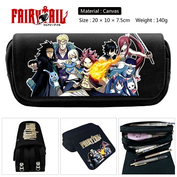  Fairy Tail anime canvas pen bag pencil bag 