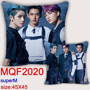 Super M star two-sided pillow