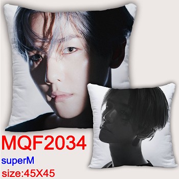 Super M star two-sided pillow