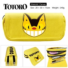 Totoro anime canvas pen bag pencil bag