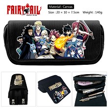 Fairy Tail anime canvas pen bag pencil bag