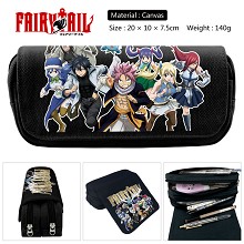  Fairy Tail anime canvas pen bag pencil bag 