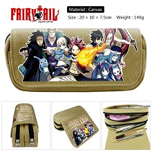 Fairy Tail anime canvas pen bag pencil bag