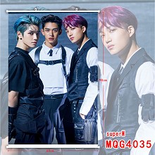 Super M star wall scroll