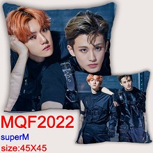 Super M star two-sided pillow