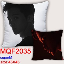 Super M star two-sided pillow