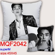 Super M star two-sided pillow