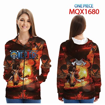  One Piece anime long sleeve hoodie cloth 