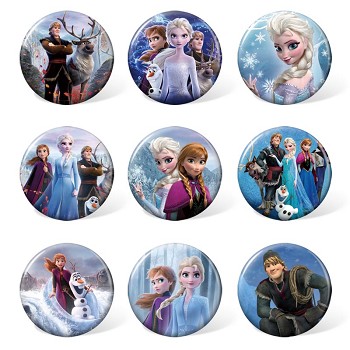 Frozen anime brooches pins set(9pcs a set)