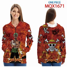 One Piece anime long sleeve hoodie cloth