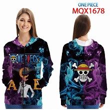  One Piece anime long sleeve hoodie cloth 