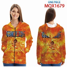  One Piece anime long sleeve hoodie cloth 