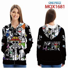  One Piece anime long sleeve hoodie cloth 