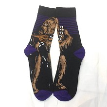 Star Wars long cotton socks a pair