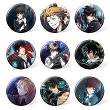 Psycho Pass anime brooches pins set(9pcs a set)