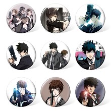 Psycho Pass anime brooches pins set(9pcs a set)