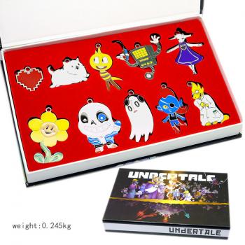 Undertale key chains set(10pcs a set)