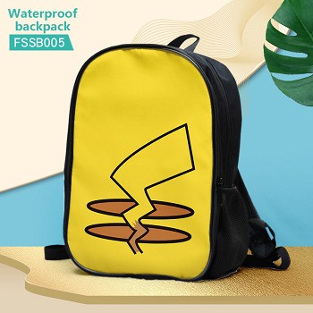 Pokemon pikachu anime waterproof backpack bag