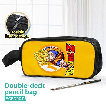 Dragon Ball anime double deck pencil bag pen bag