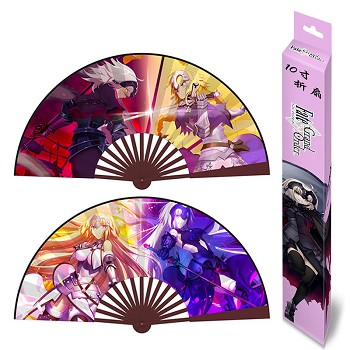 10inches Joan of Arc anime silk cloth fans