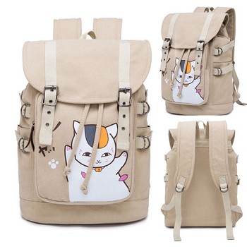  Natsume Yuujinchou anime canvas backpack bag 