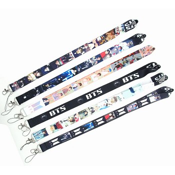 BTS neck strap Lanyards for keys ID card gym phone straps USB badge holder diy hang rope