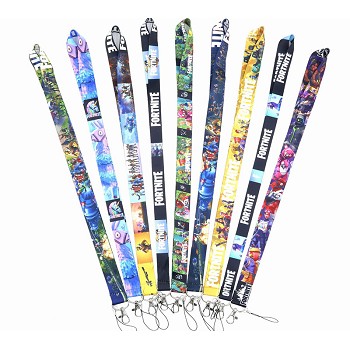  Fortnite neck strap Lanyards for keys ID card gym phone straps USB badge holder diy hang rope 