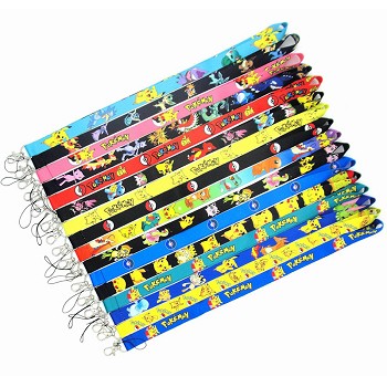 Pokemon neck strap Lanyards for keys ID card gym phone straps USB badge holder diy hang rope