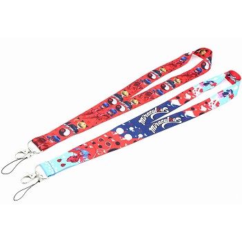  Miraculous Ladybug neck strap Lanyards for keys ID card gym phone straps USB badge holder diy hang rope 