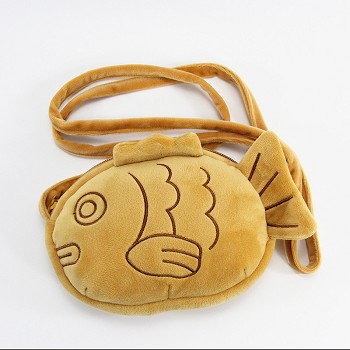 Taiyaki fish plush satchel shoulder bag