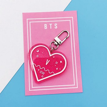 BTS V star acrylic key chain