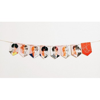BTS star hanging flag album return photo poster hanging picture