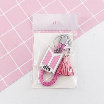  BTS star key chain 