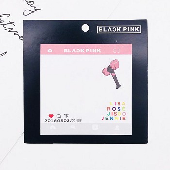 BLACK PINK star Memo Pad Notes Memo Sticker Pape