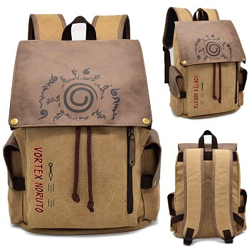 Naruto anime canvas backpack bag