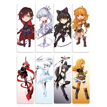 RWBY anime pvc bookmarks set(5set)