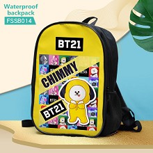 BT21 BTS star waterproof backpack bag