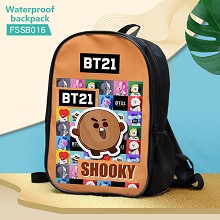 BT21 BTS star waterproof backpack bag