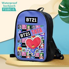 BT21 BTS star waterproof backpack bag