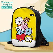 BT21 BTS star waterproof backpack bag