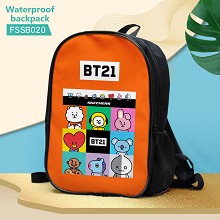 BT21 BTS star waterproof backpack bag